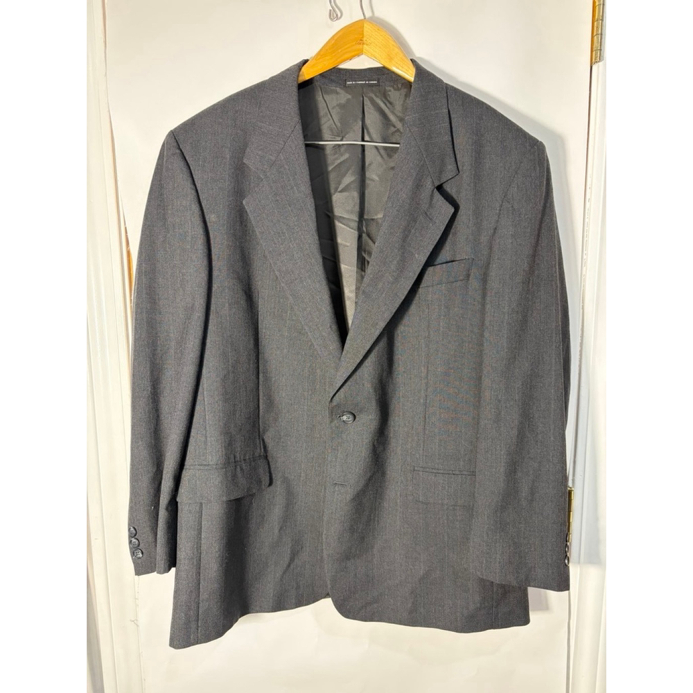 Pierre Balmain Paris Gray Wool Blazer 46r Classic Tailored Suit Jacket